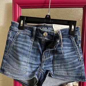 American Eagle Outfitters Dark Blue Jean Shorts